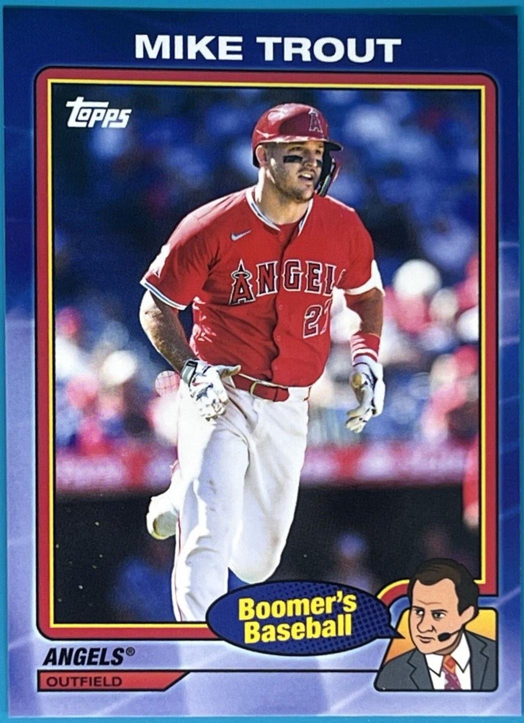 Mike Trout #1 Baseball Cards 2024 Topps x Chris Berman Boomer’s
