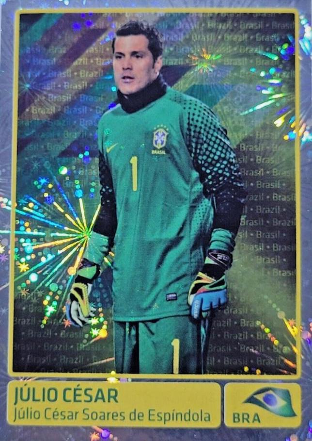 Julio Cesar #298 Soccer Cards 2011 Panini Copa America Argentina Sticker