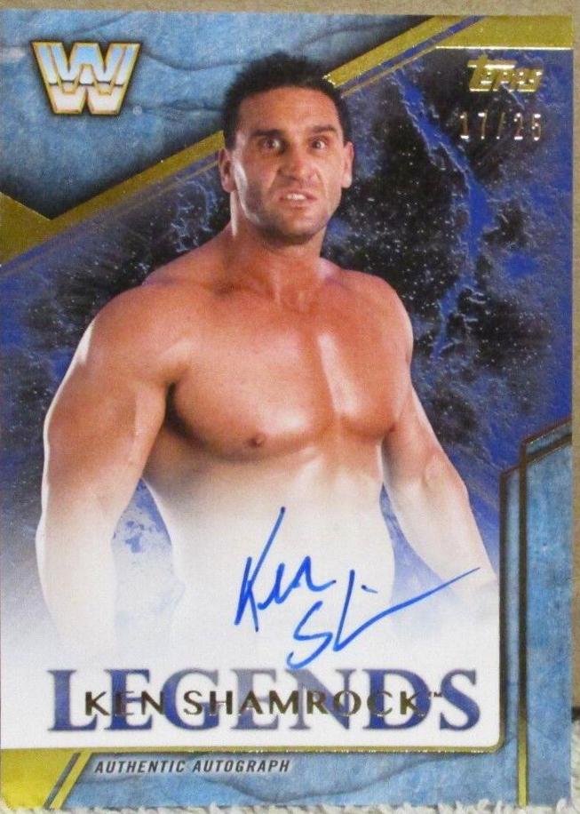 Ken Shamrock #LA-KS Wrestling Cards 2017 Topps Legends of WWE Autographs