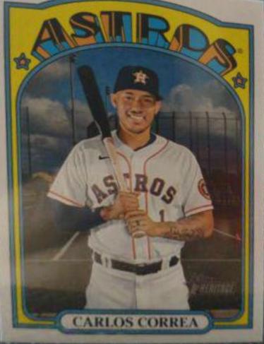 Carlos Correa #666 Baseball Cards 2021 Topps Heritage