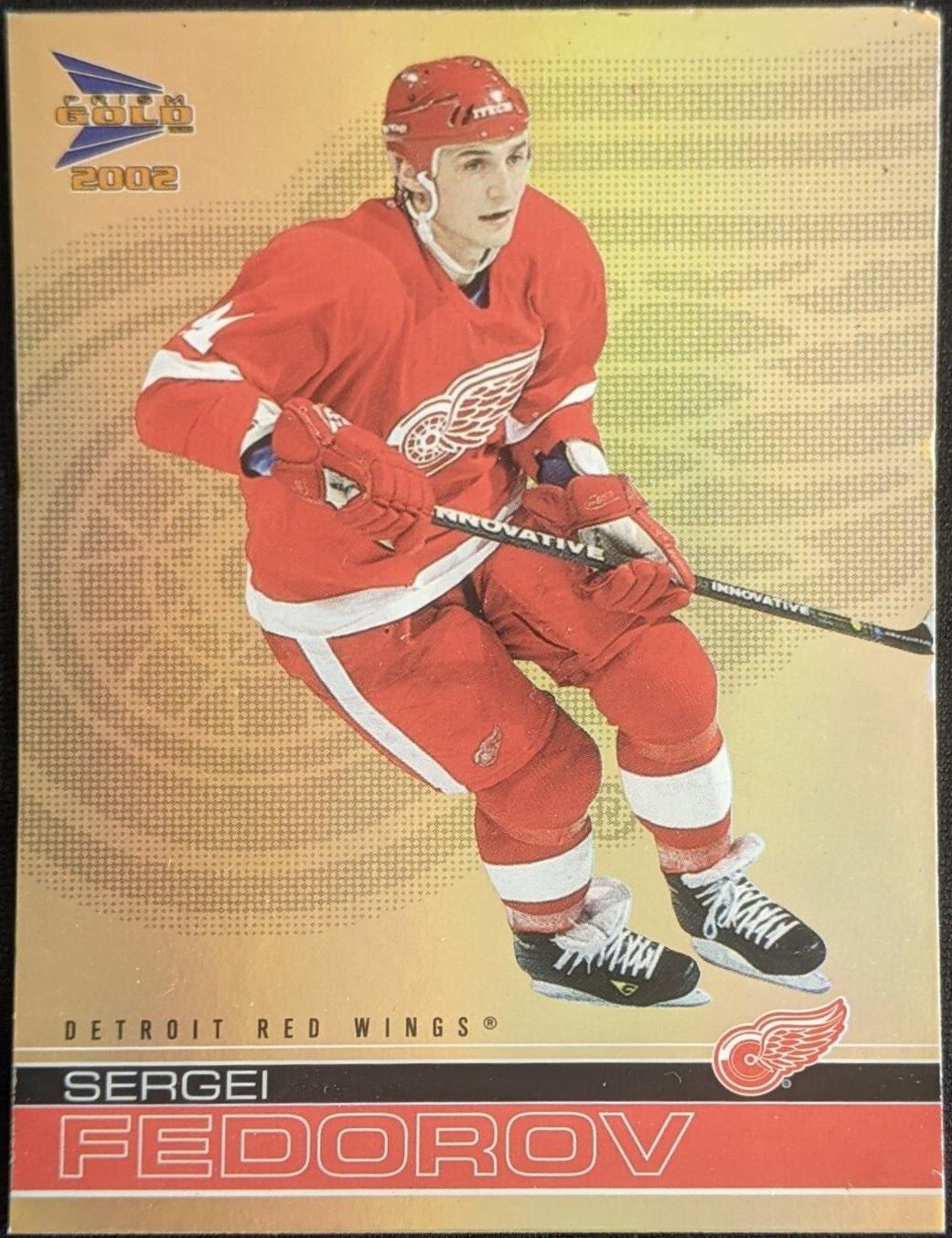Sergei Fedorov #11 Hockey Cards 2001 Pacific Prism Gold McDonald's