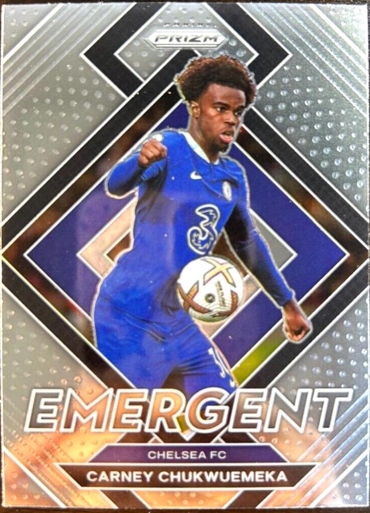 Carney Chukwuemeka #8 Soccer Cards 2022 Panini Prizm Premier League Emergent