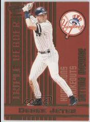 Derek Jeter #8 Baseball Cards 2000 Pacific Revolution Triple Header Prices