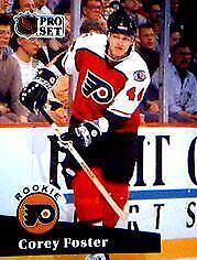 Corey Foster #551 Hockey Cards 1991 Pro Set