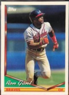 Ron Gant #166 Baseball Cards 1994 Topps Bilingual