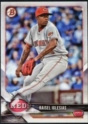 Raisel Iglesias #96 2018 Bowman Baseball