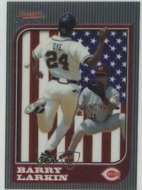 Barry Larkin #7 Baseball Cards 1997 Bowman Chrome International