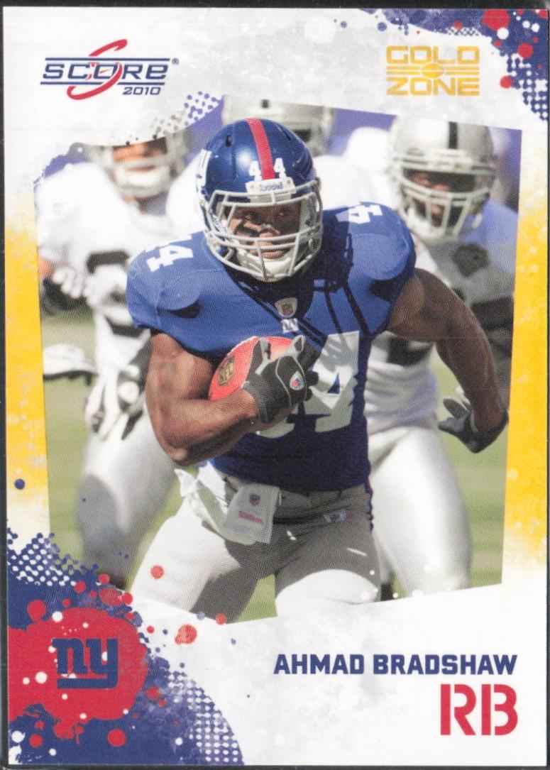 Ahmad Bradshaw #188 2010 Panini Score Football