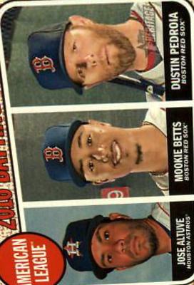 Dustin Pedroia, Mookie Betts, Jose Altuve #2 Baseball Cards 2017 Topps Heritage