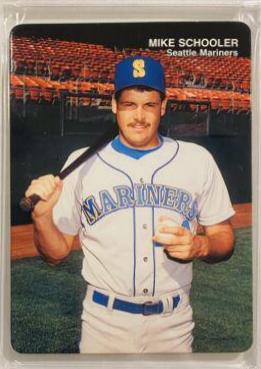 Mike Schooler #25 Baseball Cards 1989 Mother's Cookies Mariners