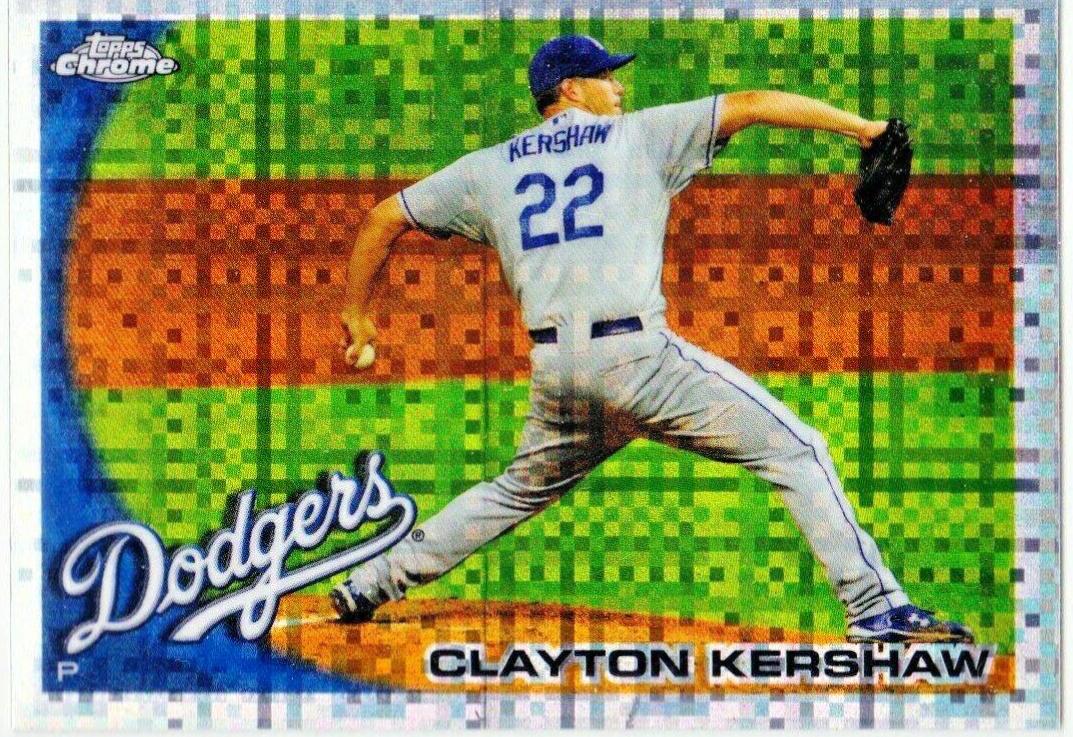 Clayton Kershaw #3 Baseball Cards 2010 Topps Chrome
