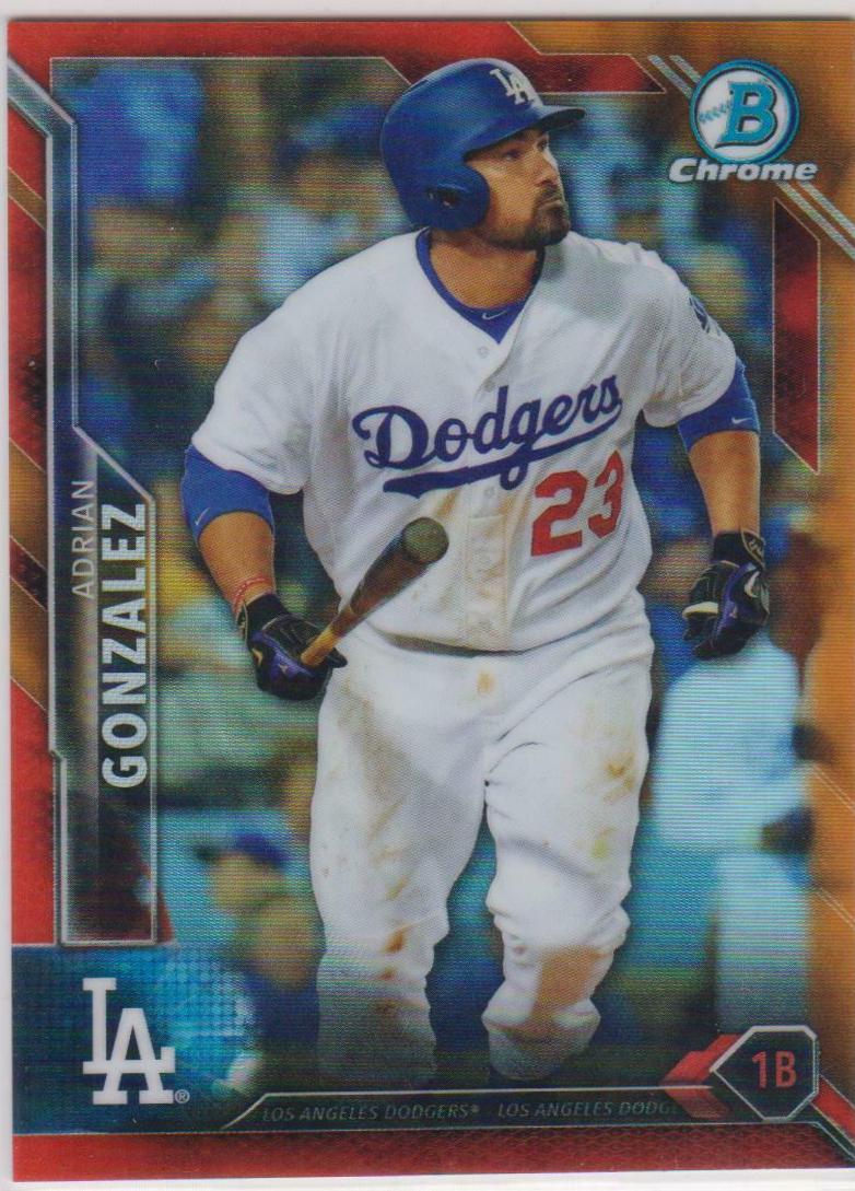 Adrian Gonzalez [Orange Refractor] #76