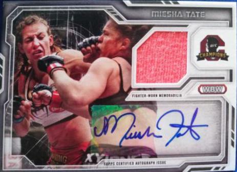 Miesha Tate #FAR-MT Ufc Cards 2014 Topps UFC Champions Autograph Relics