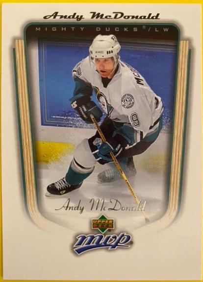 Andy McDonald #9 Hockey Cards 2005 Upper Deck MVP
