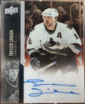 Trevor Linden #CC-TL Hockey Cards 2021 Upper Deck Clear Cut Autograph