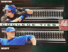 Sawyer Carroll/Scott Green #CTC-12 Baseball Cards 2008 Donruss Elite Extra Edition College Ties Prices