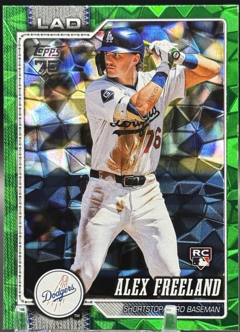 2026 Topps Alex Freeland [Green Diamante] #74 card