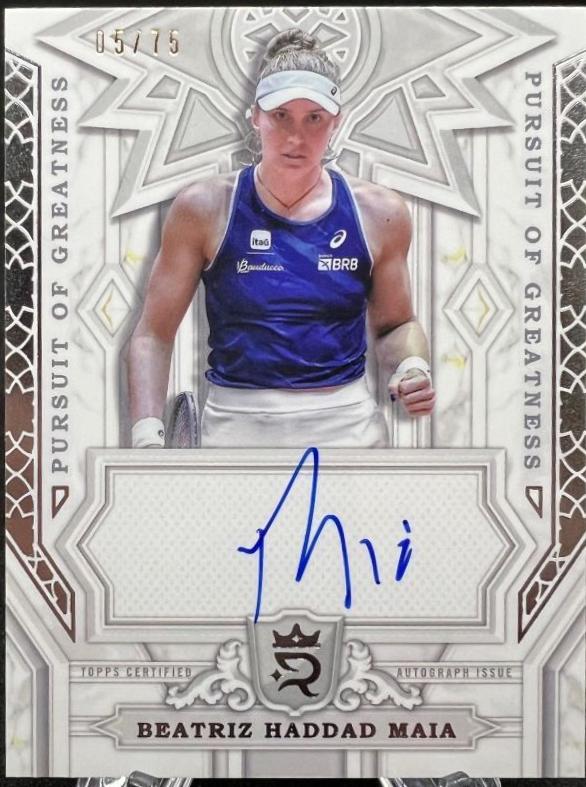 Beatriz Haddad Maia #PGS-BHM Tennis Cards 2024 Topps Royalty Pursuit of Greatness Signature