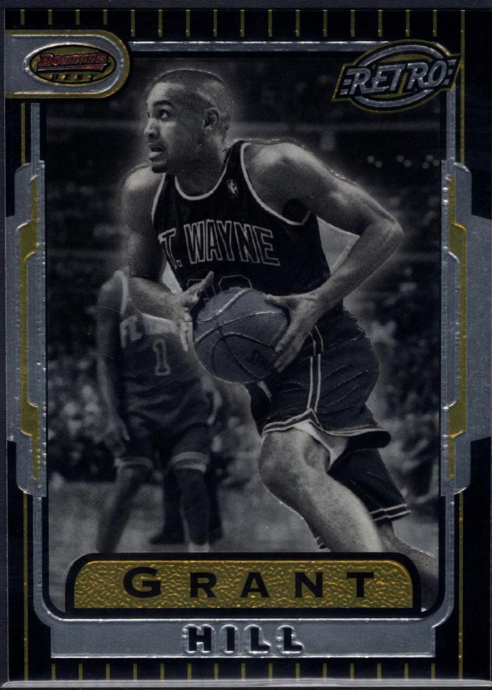 Grant Hill #TB5 Basketball Cards 1996 Bowman's Best Retro
