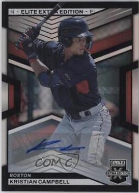 Kristian Campbell #148 Baseball Cards 2023 Panini Elite Extra Edition Signature
