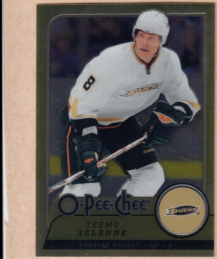 Teemu Selanne #258 Hockey Cards 2008 O Pee Chee