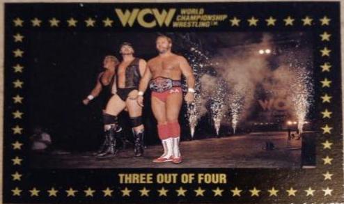 Three Out of Four #42 Wrestling Cards 1991 Championship Marketing WCW