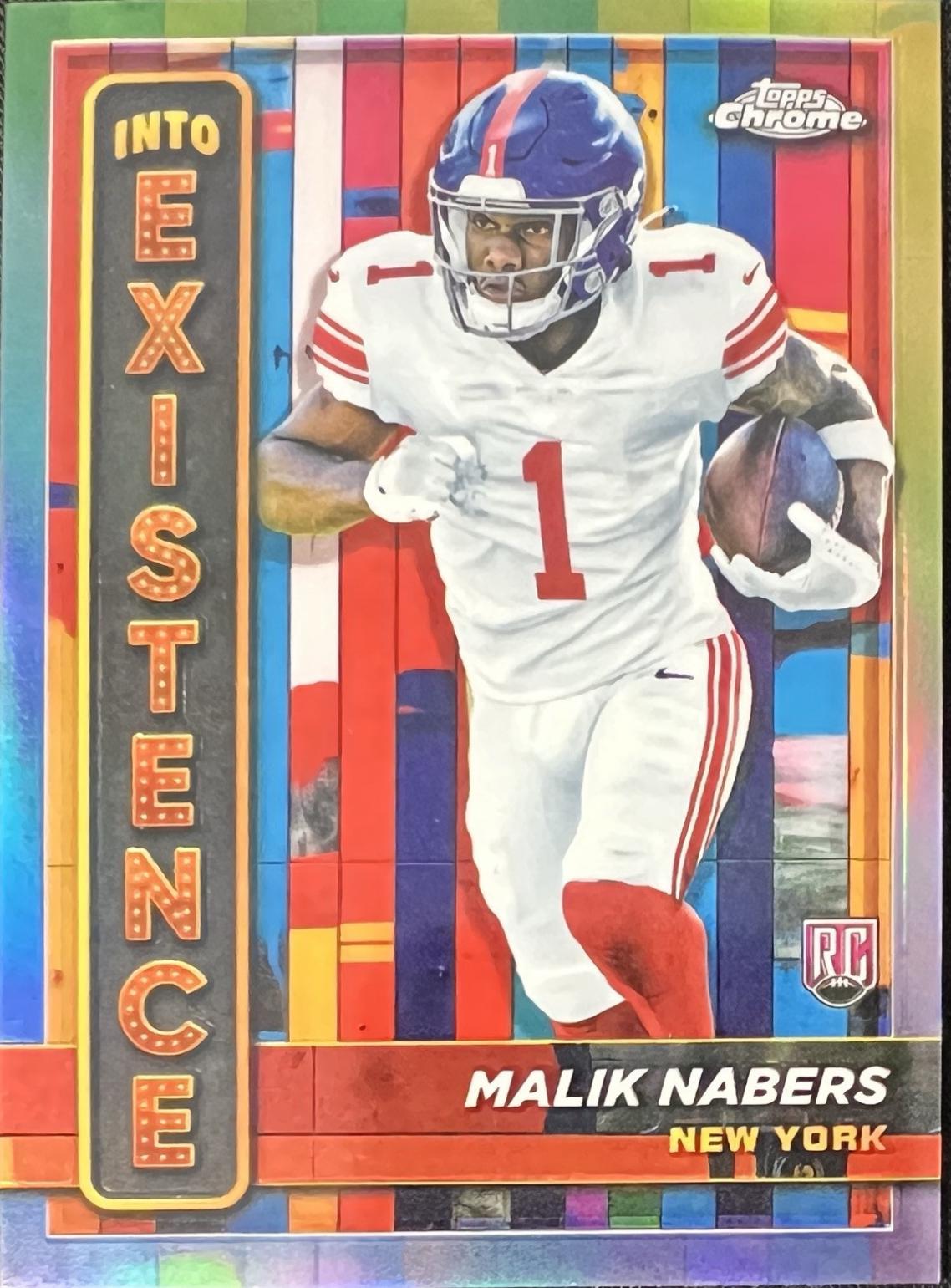 Malik Nabers #IE-6 Football Cards 2024 Topps Chrome Into Existence