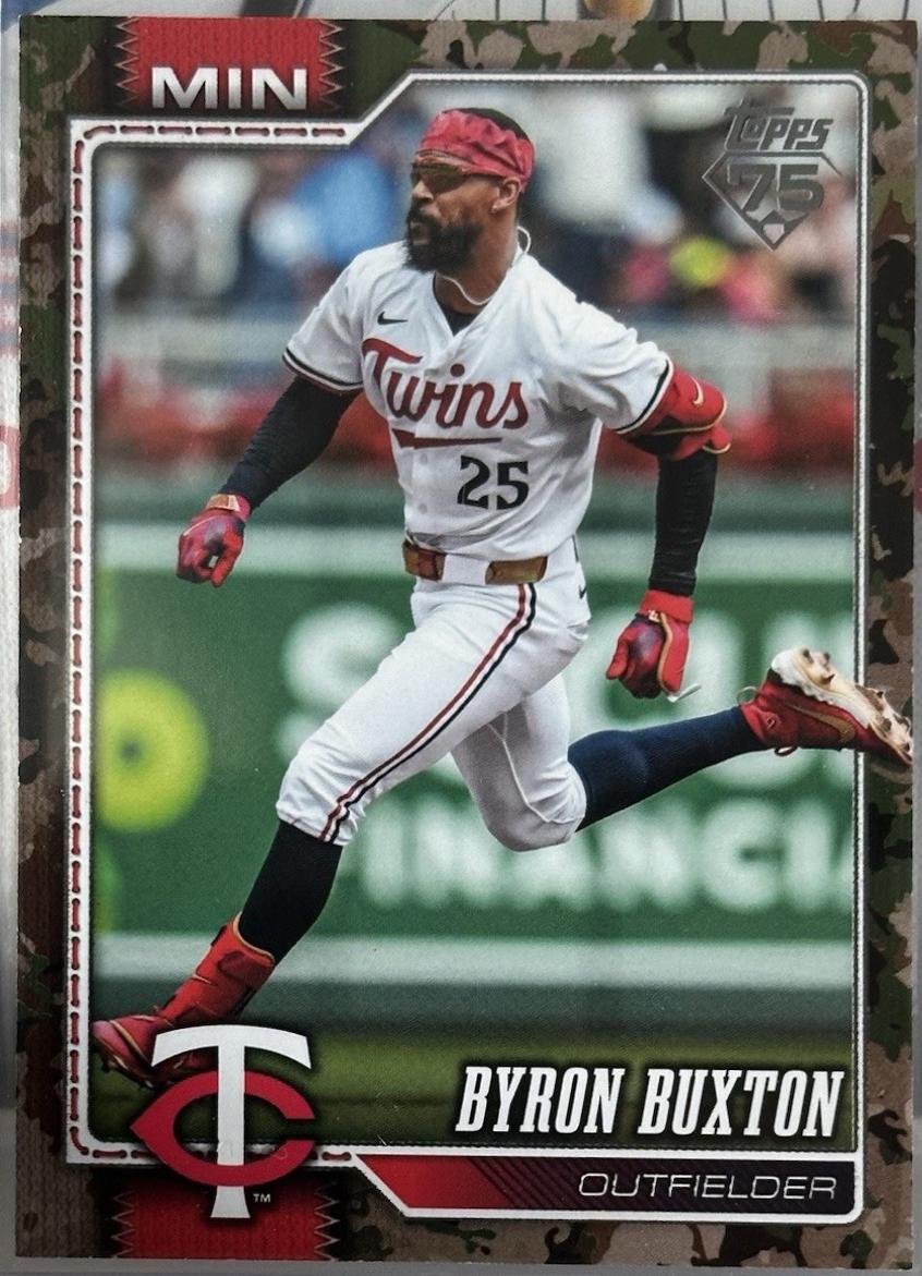 Byron Buxton [Memorial Day Camo] (2026 Topps)