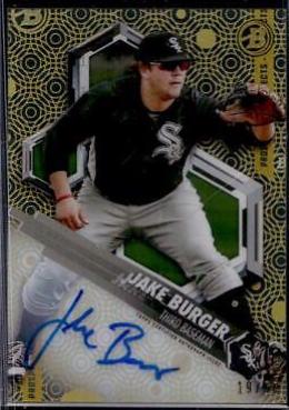 Jake Burger #JB 2018 Bowman High Tek Baseball