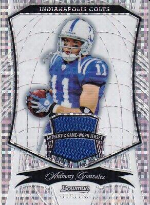 Anthony Gonzalez #86 Football Cards 2009 Bowman Sterling