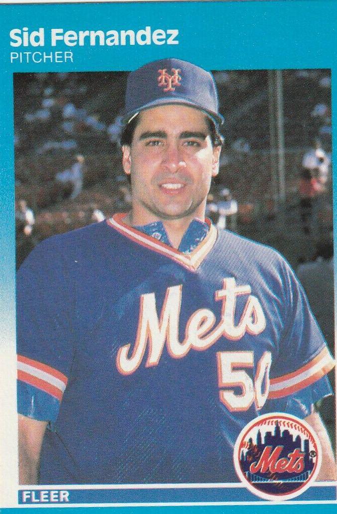Sid Fernandez #8 Baseball Cards 1987 Fleer