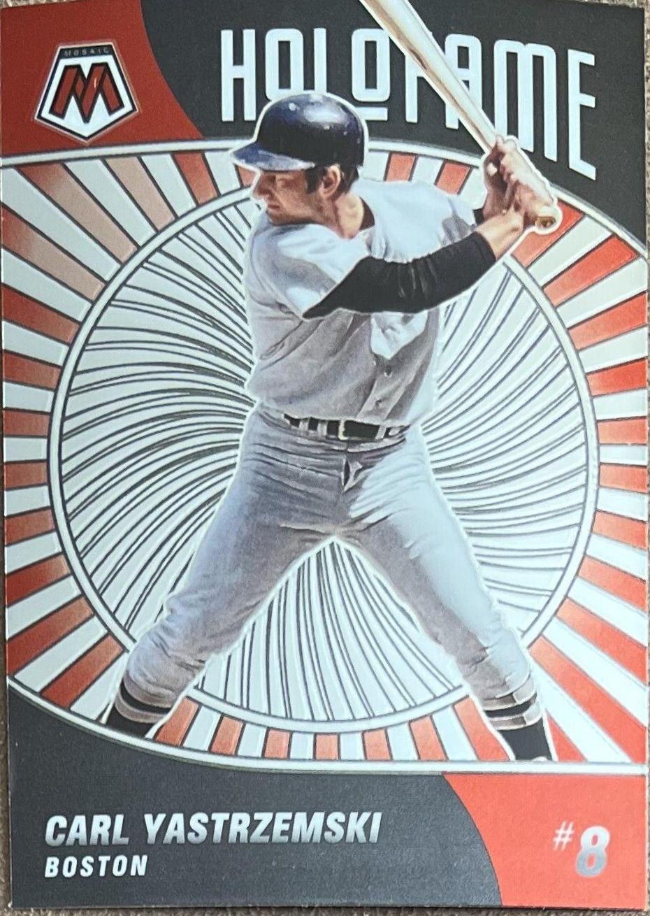 Carl Yastrzemski #HF-6 Baseball Cards 2022 Panini Mosaic Holofame
