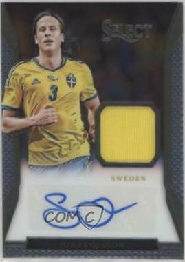 Jonas Olsson #JA-JOL Soccer Cards 2016 Panini Select Jersey Autographs