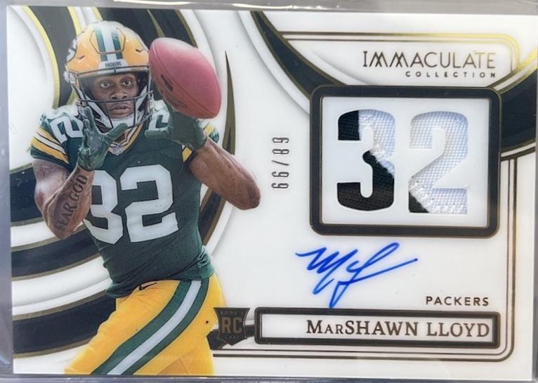 MarShawn Lloyd #23 2024 Panini Immaculate Signature Patch Rookie Football