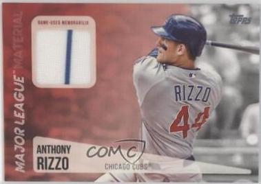 Anthony Rizzo #ARI Baseball Cards 2019 Topps Major League Material