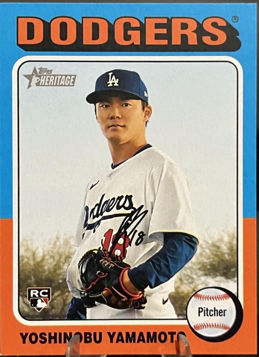 Yoshinobu Yamamoto #553 Baseball Cards 2024 Topps Heritage