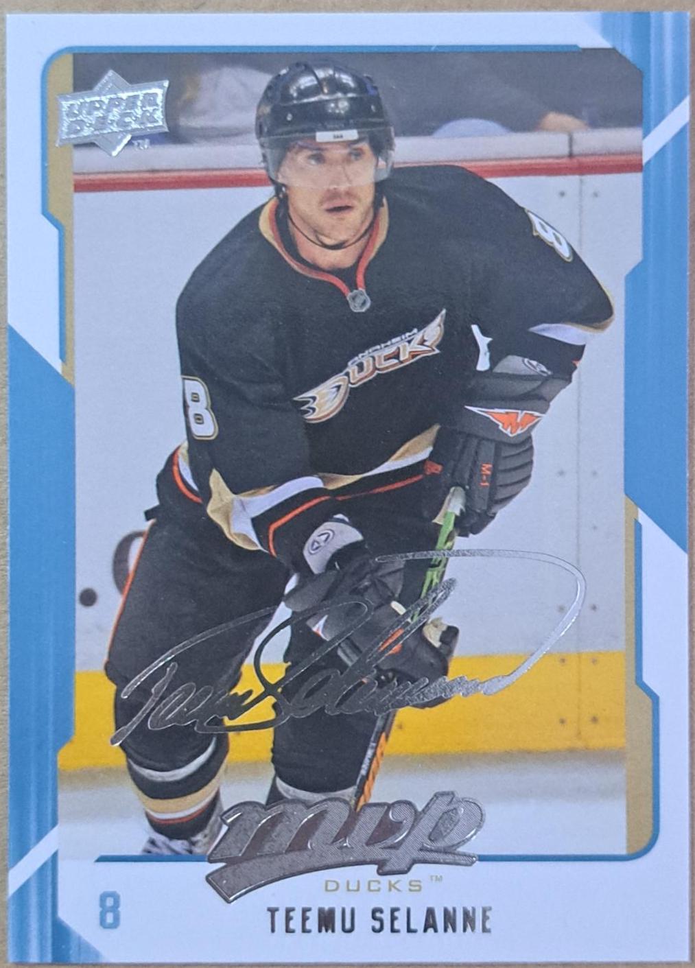 Teemu Selanne #3 2008 Upper Deck MVP Hockey