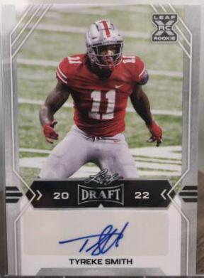 Tyreke Smith #BA-TS2 2022 Leaf Draft Autographs Football