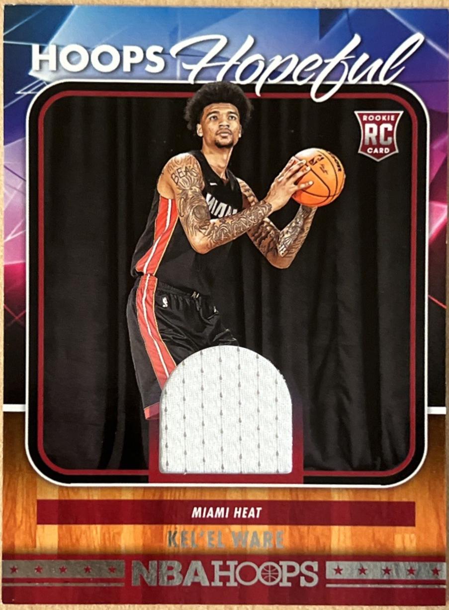 Kel'el Ware #HHM-KWR Basketball Cards 2024 Panini NBA Hoops Hopeful Memorabilia