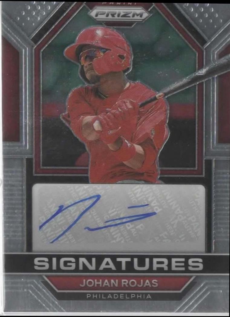 Johan Rojas #SIG-JR Baseball Cards 2023 Panini Prizm Signatures