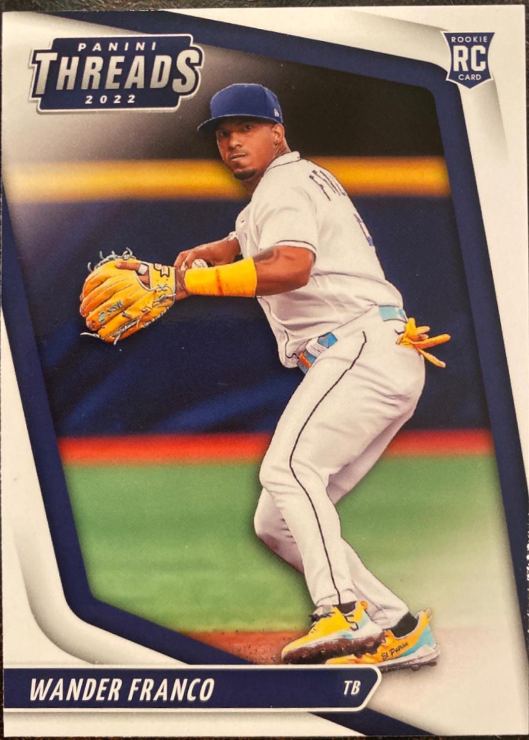 Wander Franco #3 Baseball Cards 2022 Panini Chronicles Threads