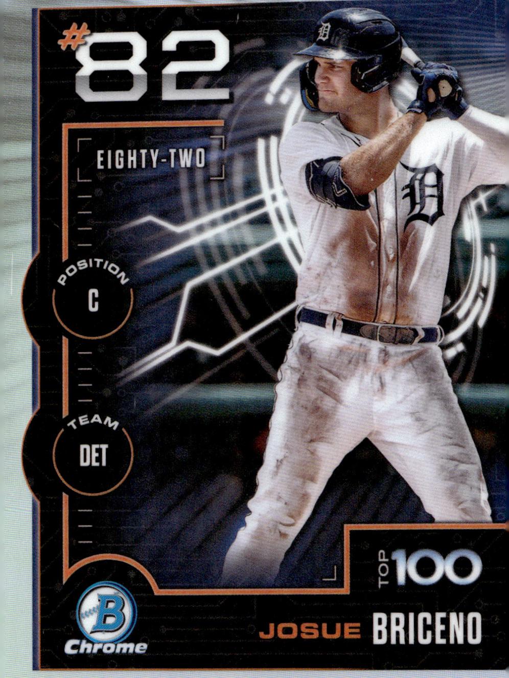 Josue Briceno #BTP-82 Baseball Cards 2025 Bowman Scouts Top 100