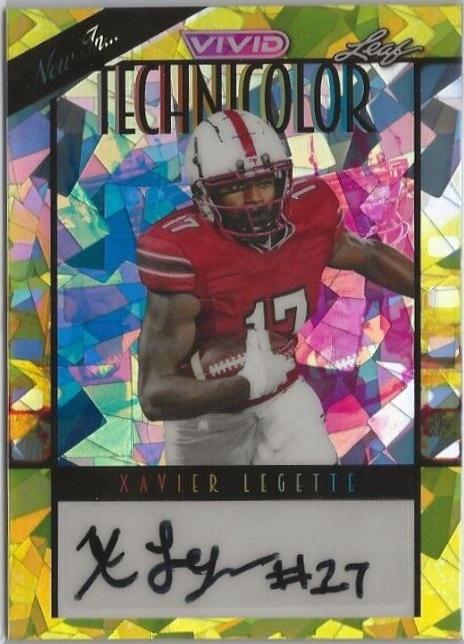 Xavier Legette #T-XL1 2024 Leaf Vivid Technicolor Autograph Football