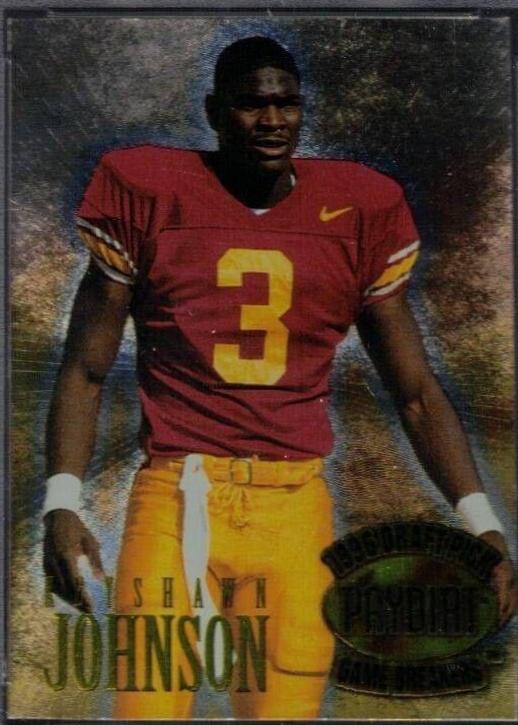 Keyshawn Johnson #12 Football Cards 1996 Press Pass Paydirt Game Breakers