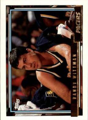 Randy Wittman #56 Basketball Cards 1992 Topps Gold