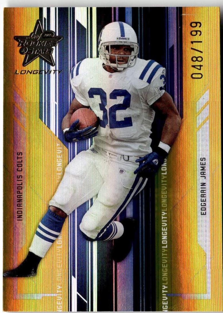 Edgerrin James #41 Football Cards 2005 Leaf Rookies & Stars