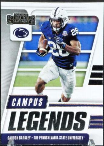 Saquon Barkley #15 Football Cards 2021 Panini Contenders Draft Picks Campus Legends