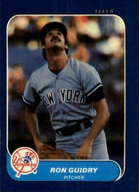 Ron Guidry #22 Baseball Cards 1986 Fleer Mini