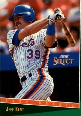 Jeff Kent #318 Baseball Cards 1993 Score Select
