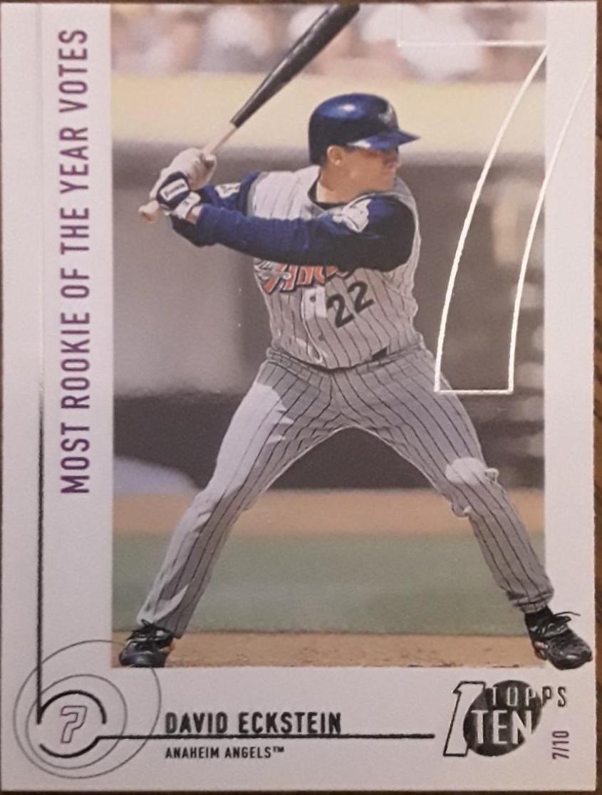 David Eckstein #127 Baseball Cards 2002 Topps Ten